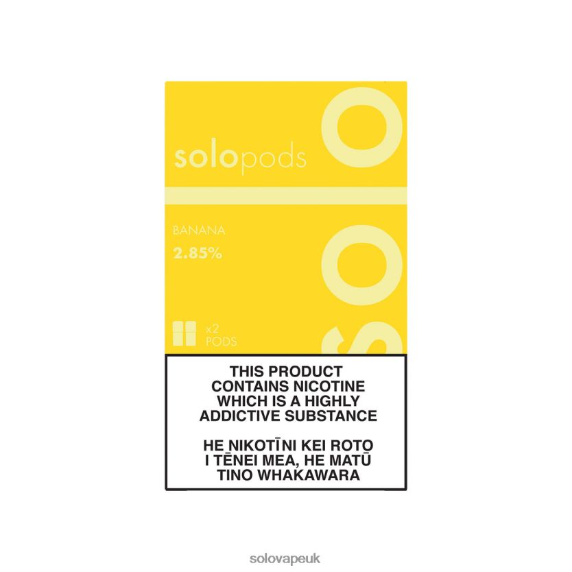 Solo Replacement Pod 2-Pack Banana 84T28464 | Solo Vape UK